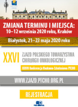 XXVI Zjazd Polskiego Towarzystwa Chirurgii Onkologicznej